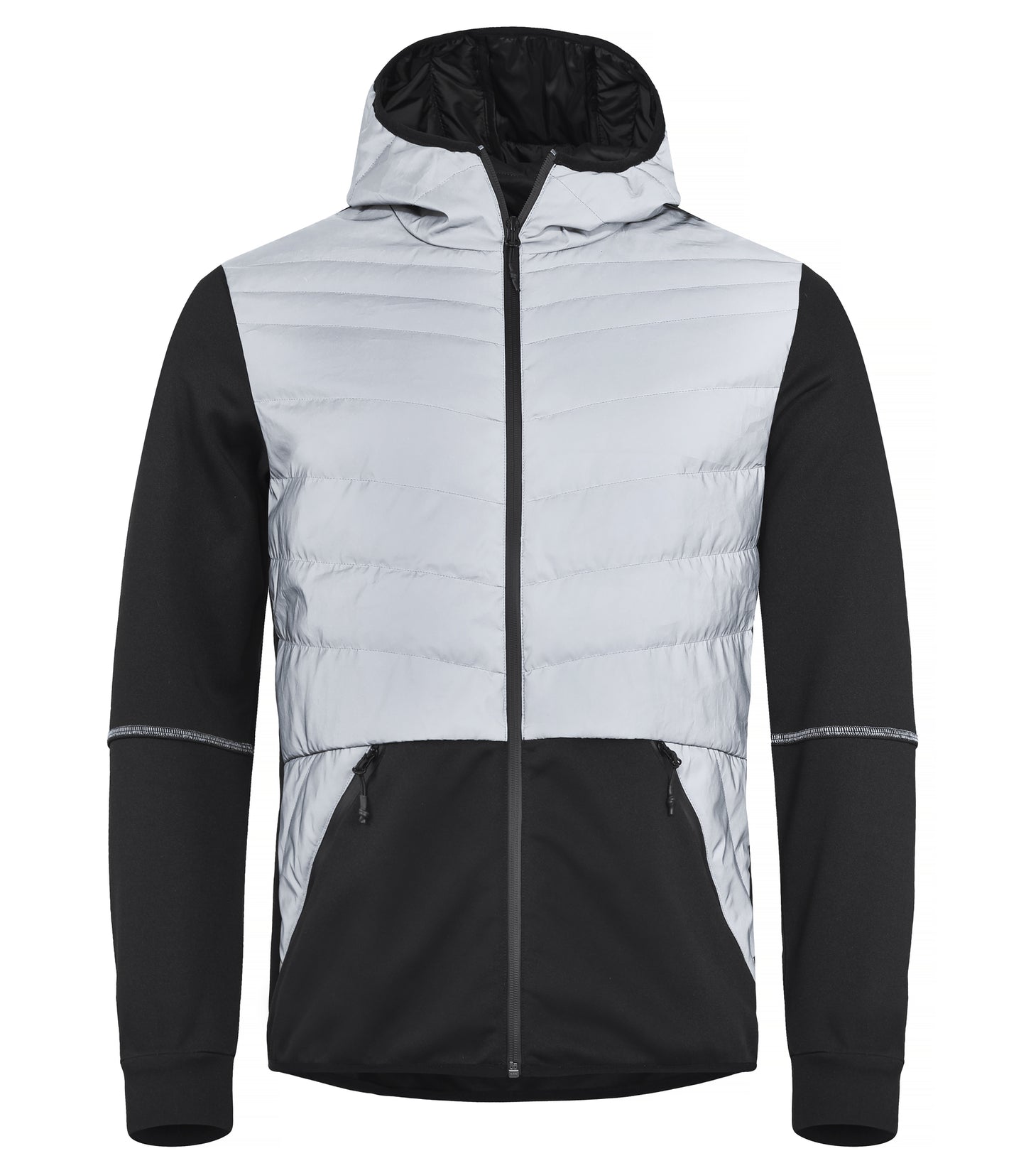 Clique Utah Men's Jacket | Lightly Padded | Hooded | Reflective or Black | XS-3XL