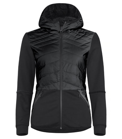 Clique Utah Ladies Jacket | Lightly Padded | Hooded | Reflective or Black | XS-2XL