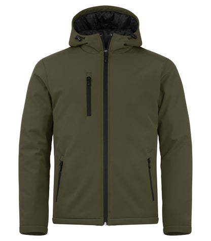 Clique Padded Men's Softshell Jacket | Hooded | Waterproof | Microfleece | 6 Colours | XS-4XL