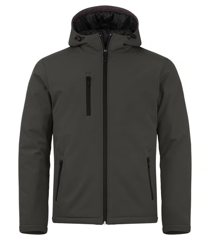 Clique Padded Men's Softshell Jacket | Hooded | Waterproof | Microfleece | 6 Colours | XS-4XL