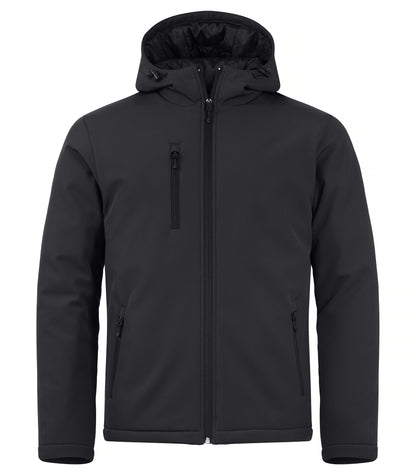 Clique Padded Men's Softshell Jacket | Hooded | Waterproof | Microfleece | 6 Colours | XS-4XL