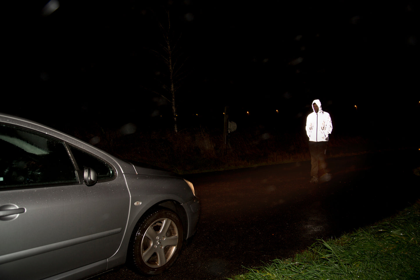 Clique Hardy Windbreaker Jacket | Reflective | Unisex | Hood | Mesh Lining | Grey | XS-3XL