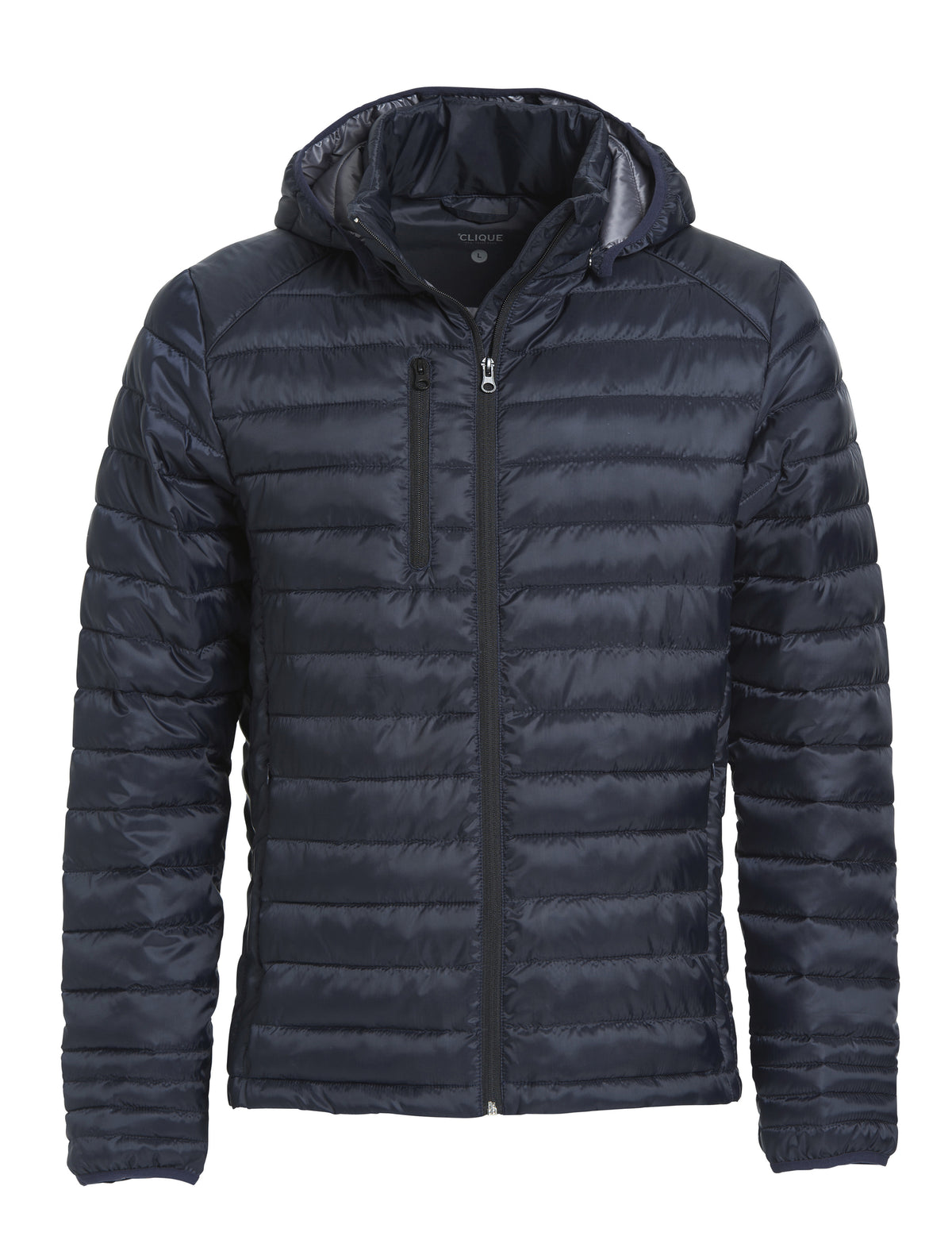 Clique Hudson Men's Puffer Jacket | Lightweight | Detachable Hood | 5 Colours | XS-3XL - Summer Jacket - Logo Free Clothing