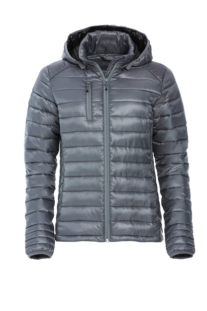 Clique Hudson Ladies Puffer Jacket | Lightweight | Detachable Hood | 5 Colours | XS-2XL