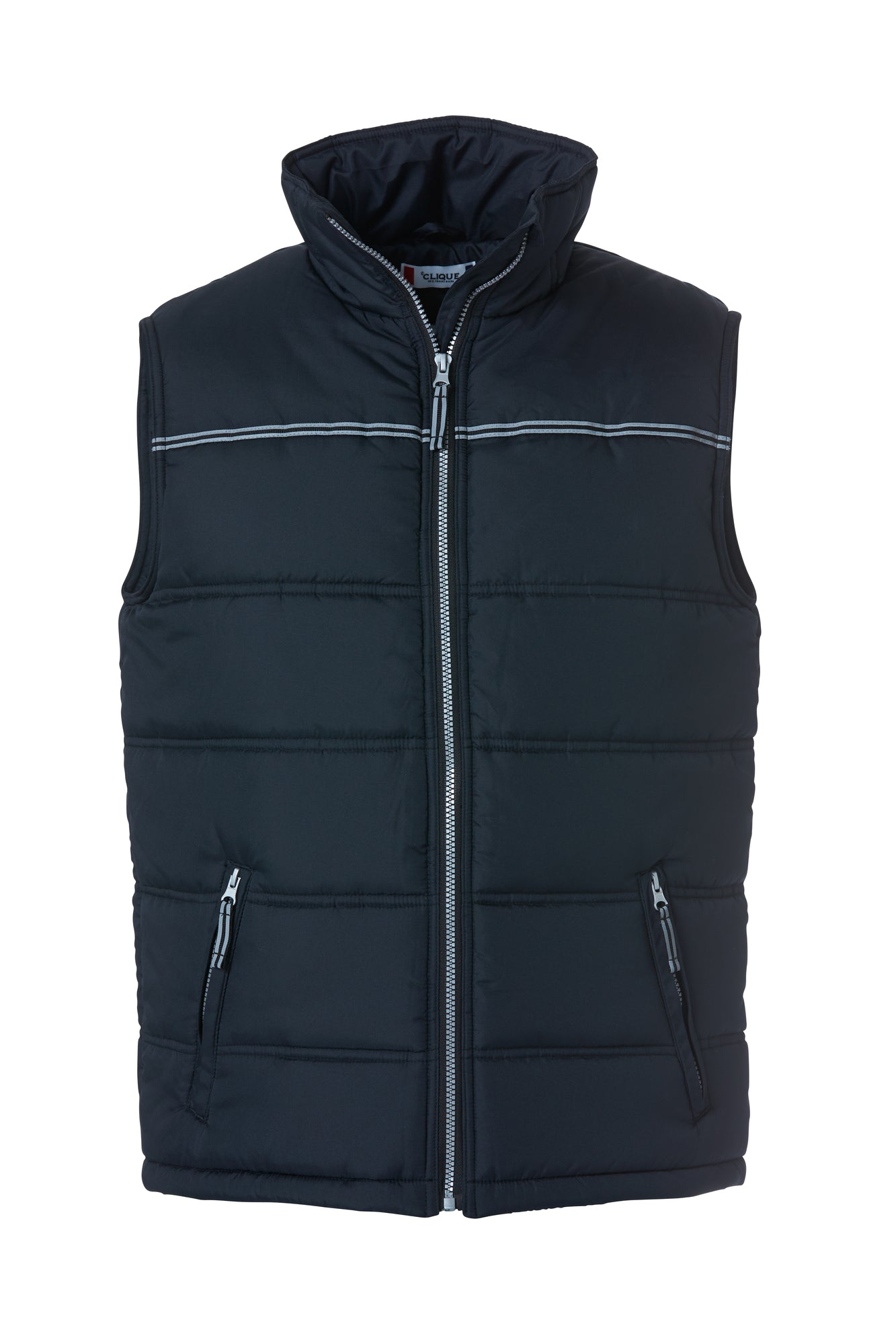 Clique Weston Padded Gilet | Unisex Body Warmer | Reflective Stripe | 2 Colours | XS-3XL