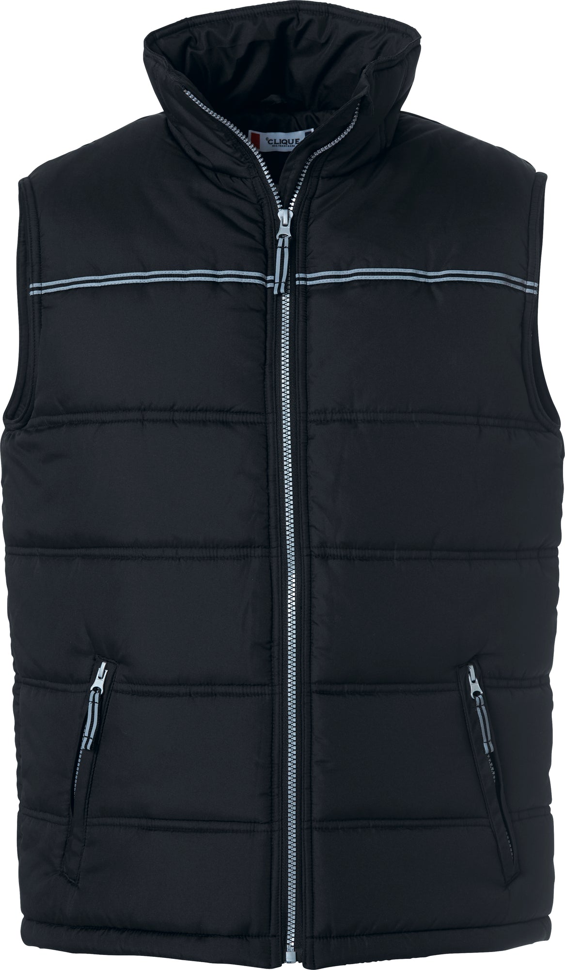 Clique Weston Padded Gilet | Unisex Body Warmer | Reflective Stripe | 2 Colours | XS-3XL