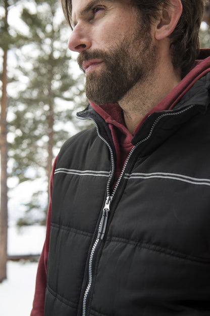 Clique Weston Padded Gilet | Unisex Body Warmer | Reflective Stripe | 2 Colours | XS-3XL