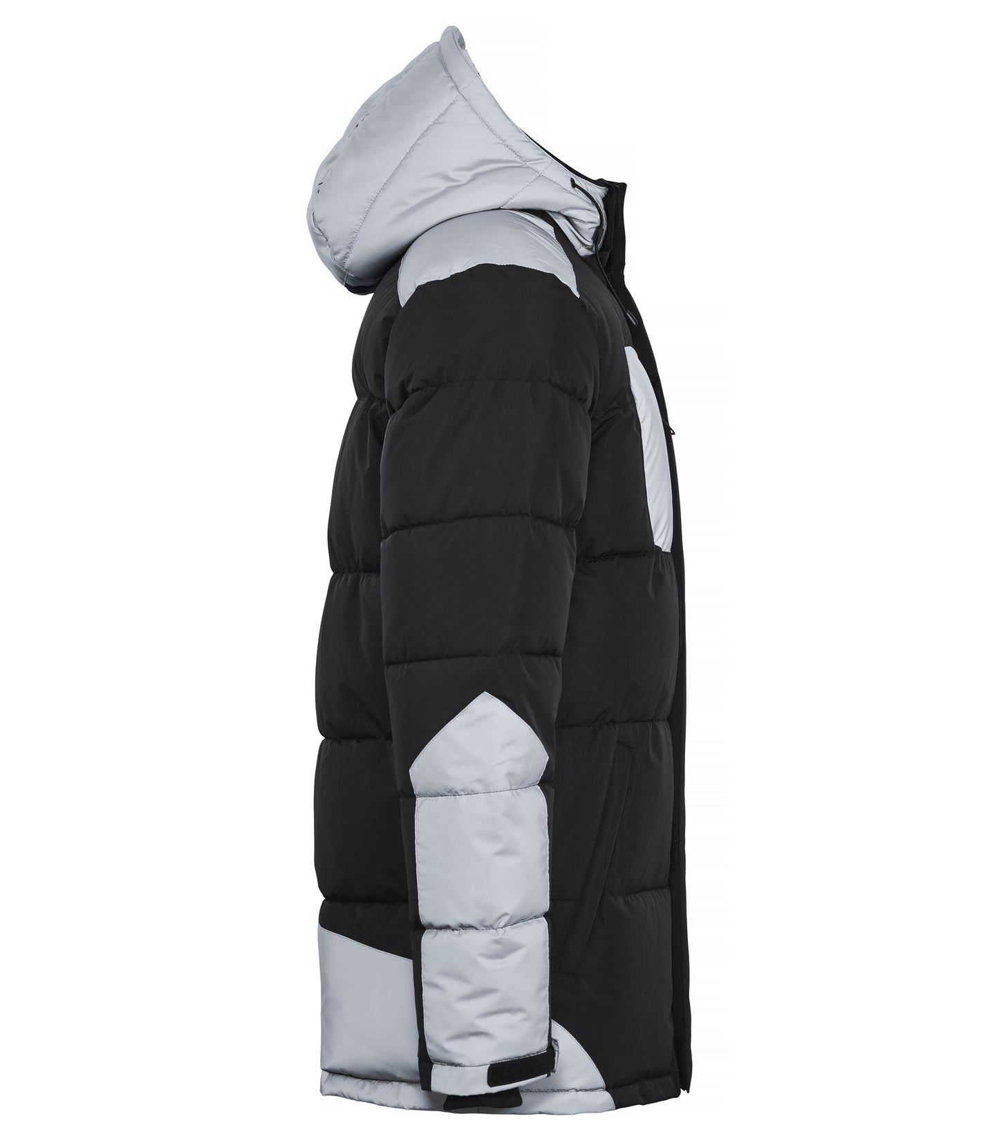 Clique Dumas Men's Padded Winter Coat | Waterproof Softshell | Black with Reflective | XS-3XL