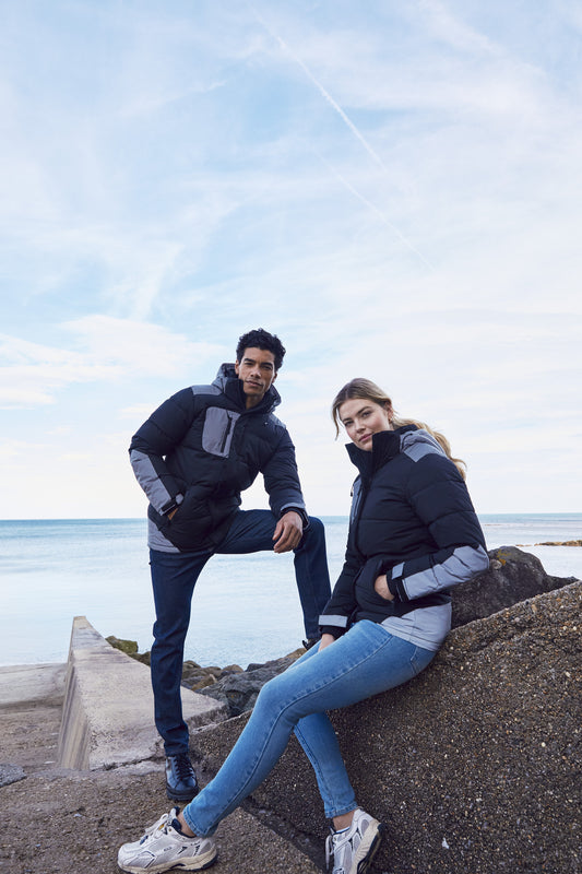 Clique Dumas Men's Padded Winter Coat | Waterproof Softshell | Black with Reflective | XS-3XL