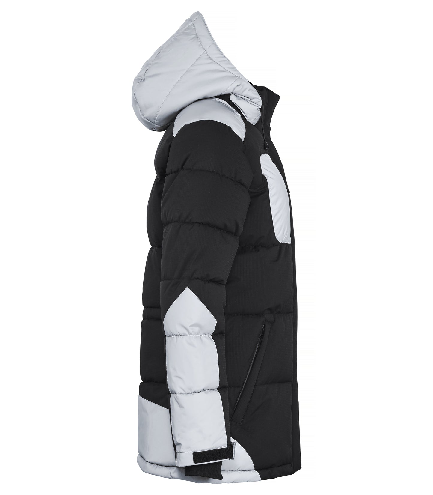 Clique Dumas Ladies Padded Winter Coat | Waterproof Softshell | Black with Reflective | XS-2XL