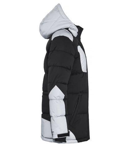 Clique Dumas Ladies Padded Winter Coat | Waterproof Softshell | Black with Reflective | XS-2XL