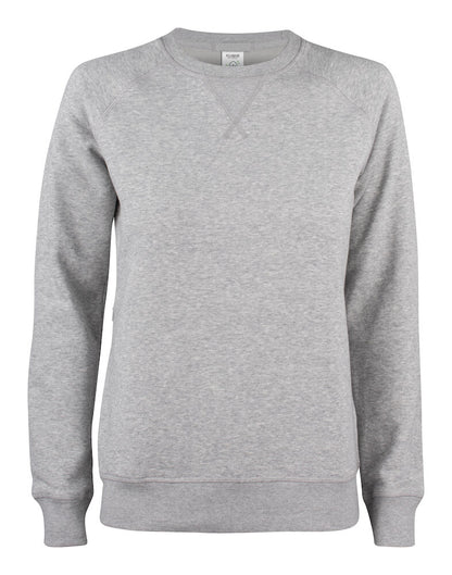 Clique Premium Organic Cotton Ladies Roundneck Sweatshirt | Sweater | 5 Colours | XS-2XL - Sweatshirt - Logo Free Clothing