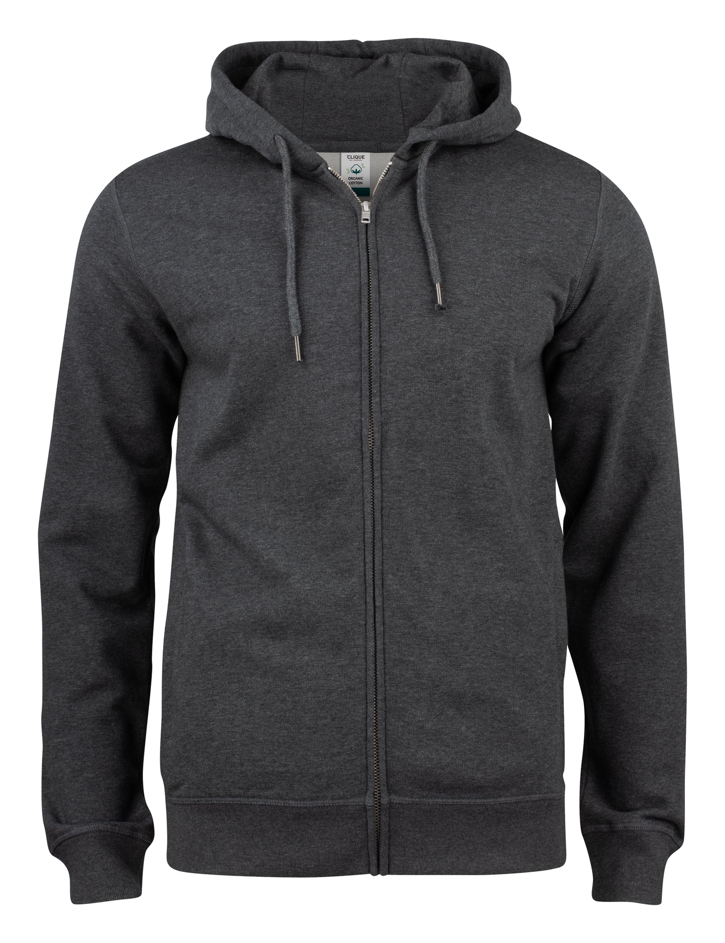 Clique Premium Organic Cotton Men's Zip-Up Hoodie | Hooded Jacket | 5 Colours | XS-3XL