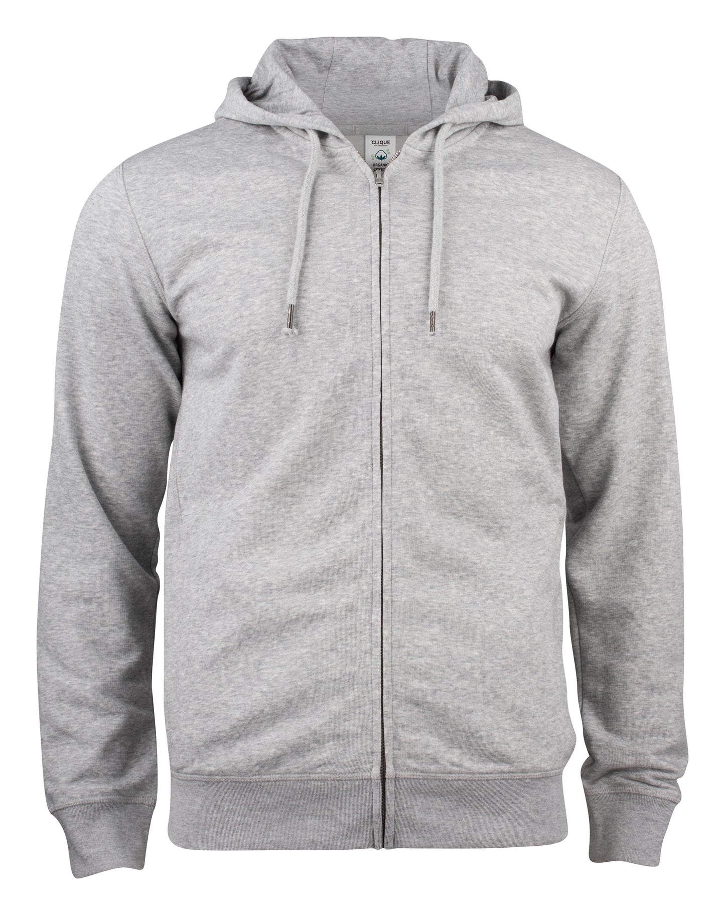 Clique Premium Organic Cotton Men's Zip-Up Hoodie | Hooded Jacket | 5 Colours | XS-3XL