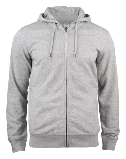 Clique Premium Organic Cotton Men's Zip-Up Hoodie | Hooded Jacket | 5 Colours | XS-3XL