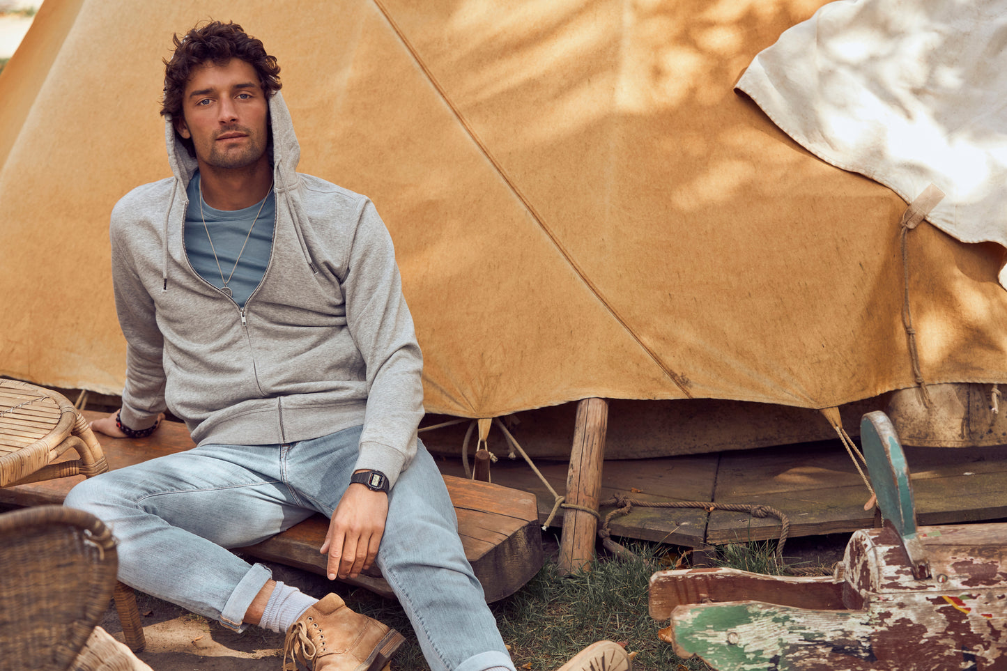 Clique Premium Organic Cotton Men's Zip-Up Hoodie | Hooded Jacket | 5 Colours | XS-3XL