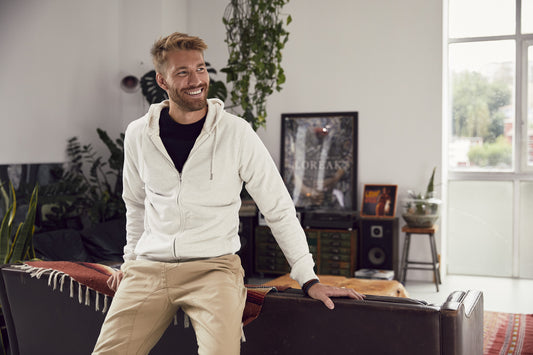 Clique Premium Organic Cotton Men's Zip-Up Hoodie | Hooded Jacket | 5 Colours | XS-3XL