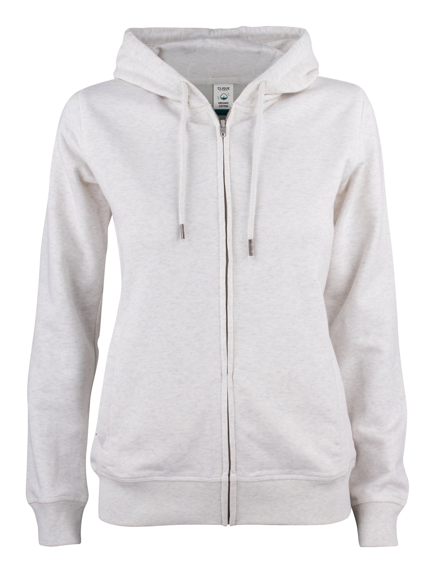 Clique Premium Organic Cotton Ladies Zip-Up Hoodie | Hooded Jacket | 5 Colours | XS-2XL