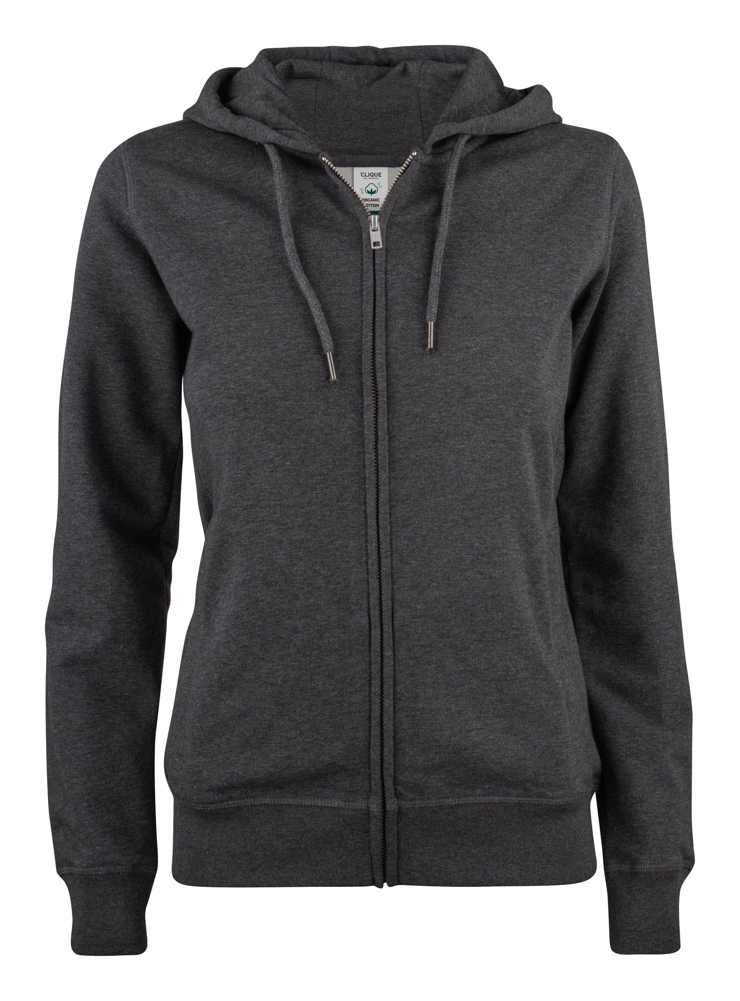 Clique Premium Organic Cotton Ladies Zip-Up Hoodie | Hooded Jacket | 5 Colours | XS-2XL