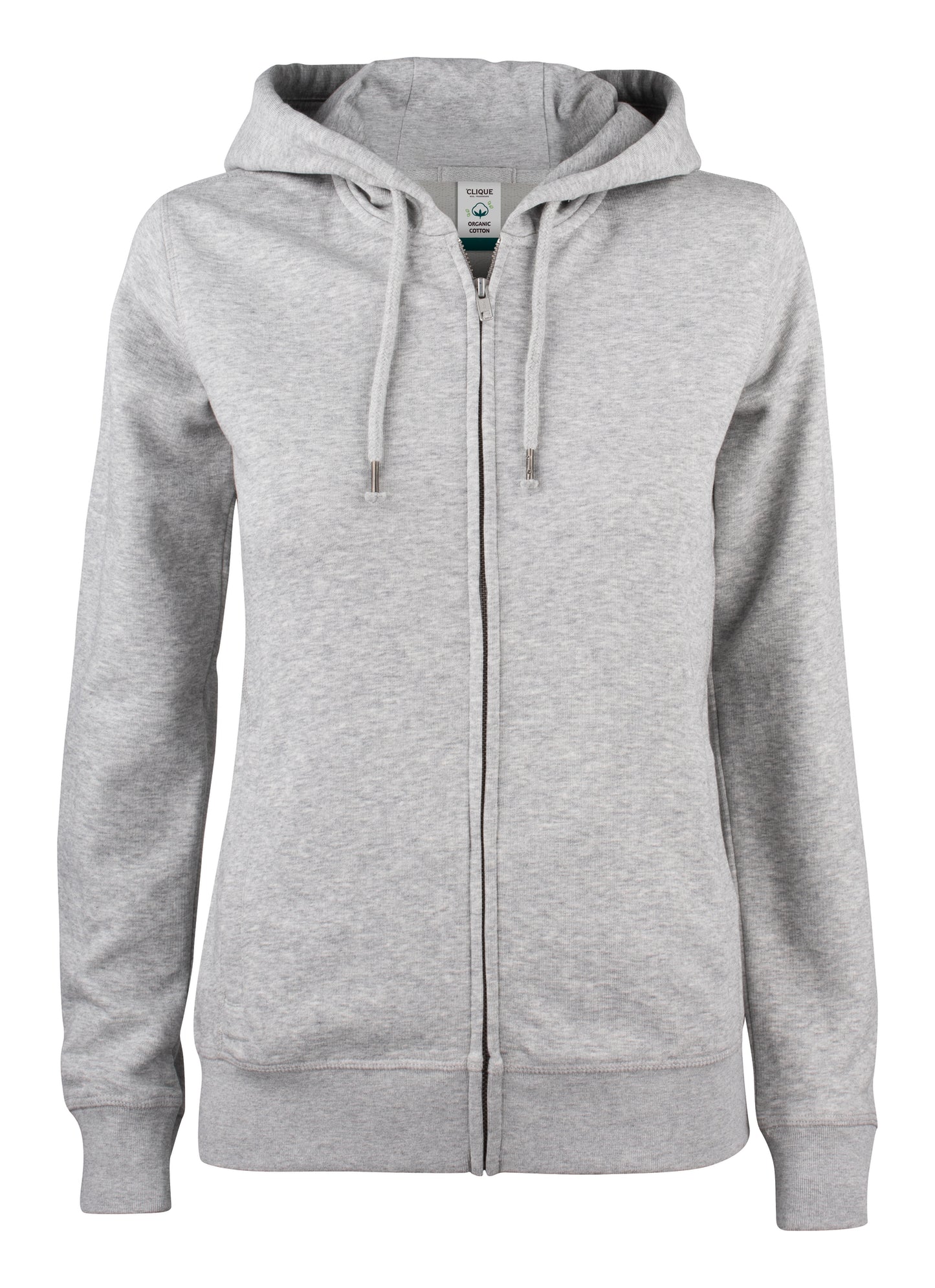 Clique Premium Organic Cotton Ladies Zip-Up Hoodie | Hooded Jacket | 5 Colours | XS-2XL
