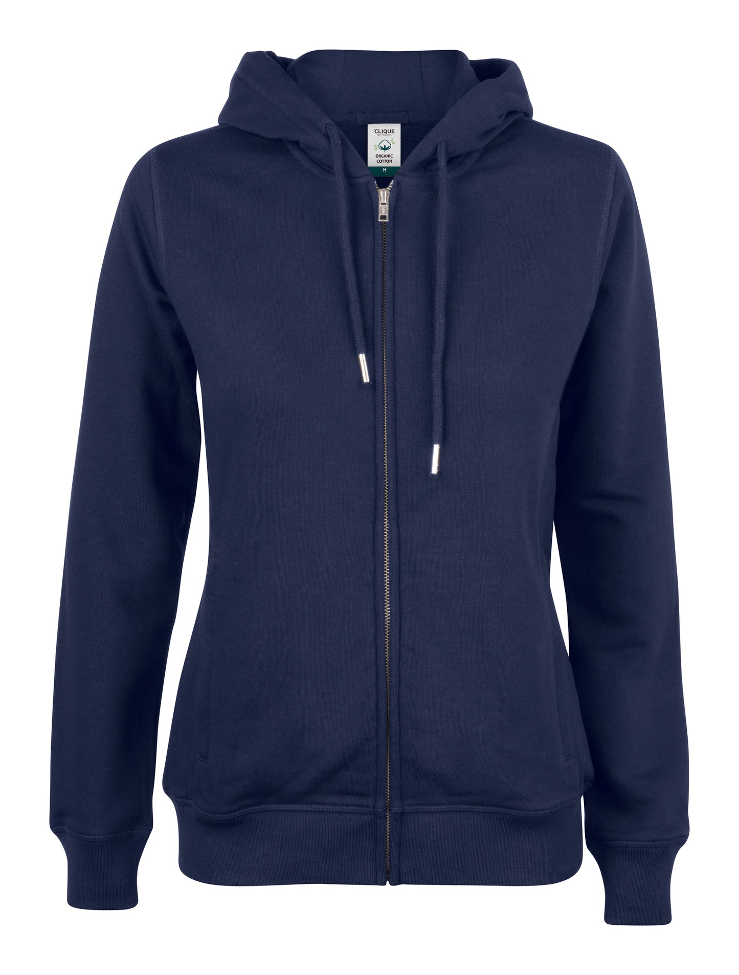 Clique Premium Organic Cotton Ladies Zip-Up Hoodie | Hooded Jacket | 5 Colours | XS-2XL