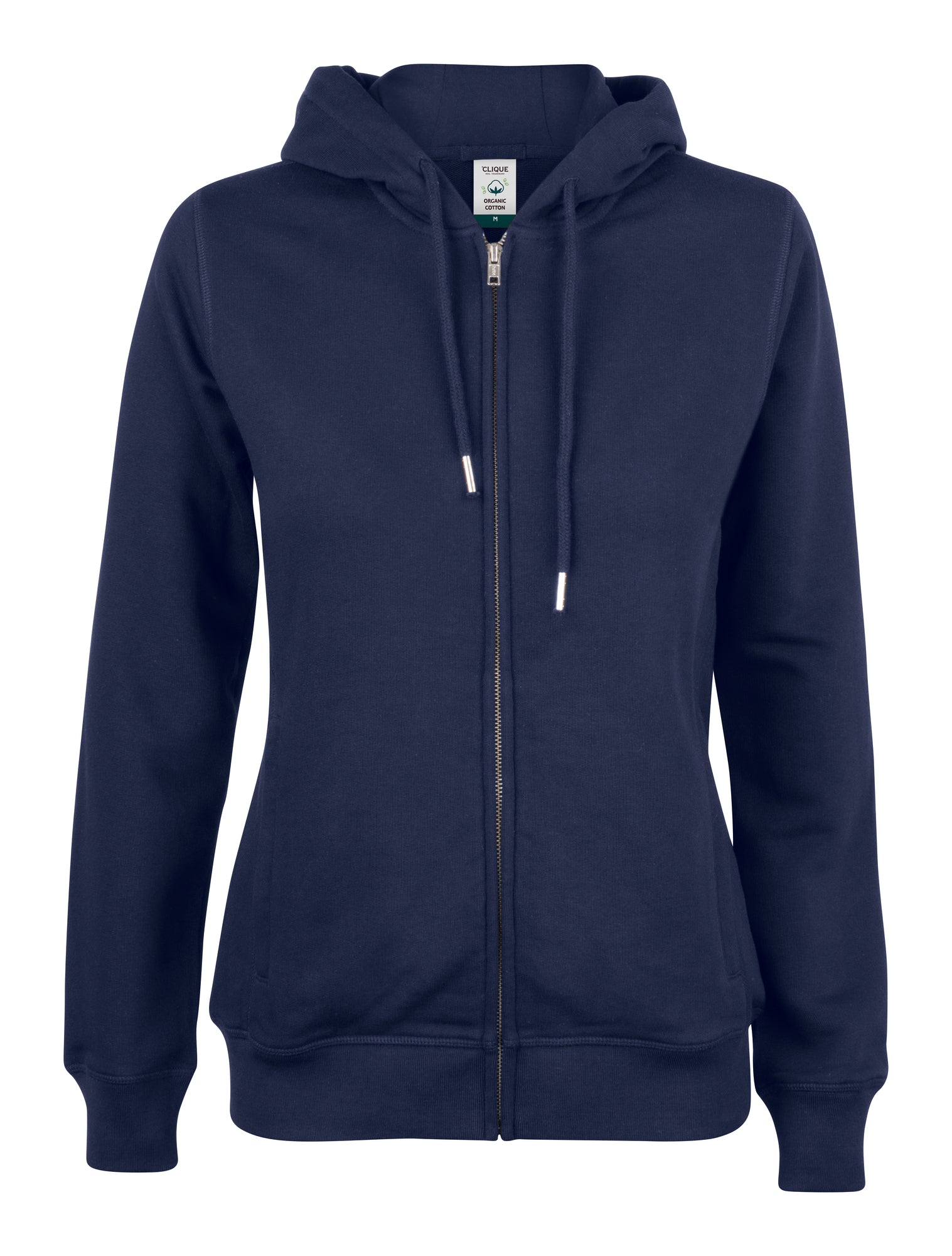 Clique Premium Organic Cotton Ladies Zip-Up Hoodie | Hooded Jacket | 5 Colours | XS-2XL - Hoodie - Logo Free Clothing