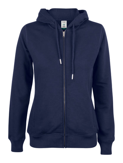 Clique Premium Organic Cotton Ladies Zip-Up Hoodie | Hooded Jacket | 5 Colours | XS-2XL