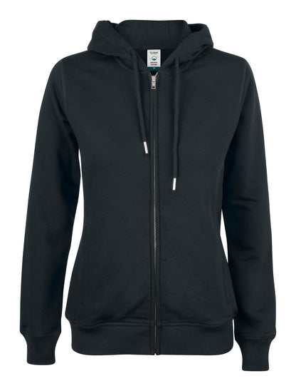 Clique Premium Organic Cotton Ladies Zip-Up Hoodie | Hooded Jacket | 5 Colours | XS-2XL