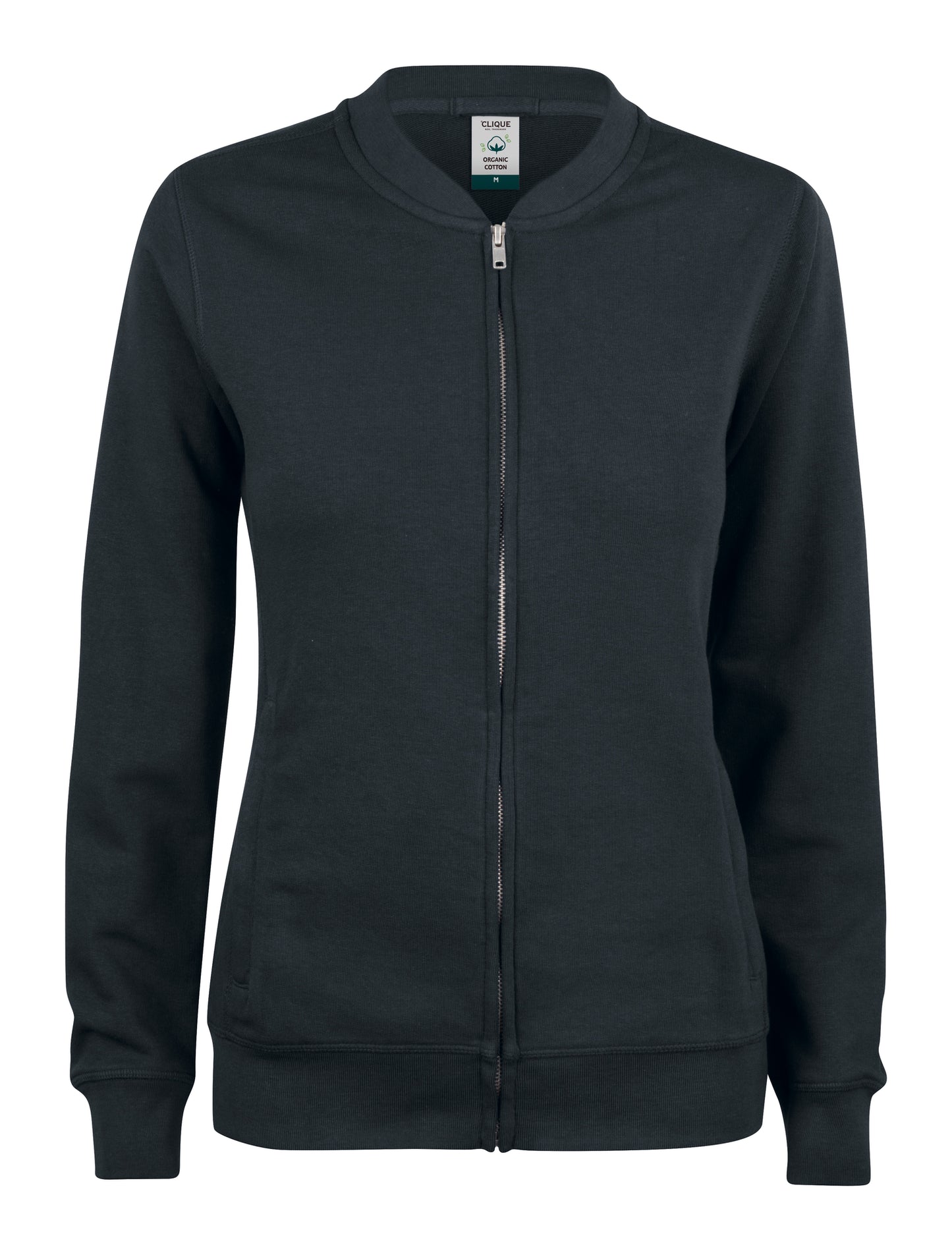 Clique Premium Organic Cotton Ladies Zip Sweatshirt | Full Zip Sweater | 5 Colours | XS-2XL