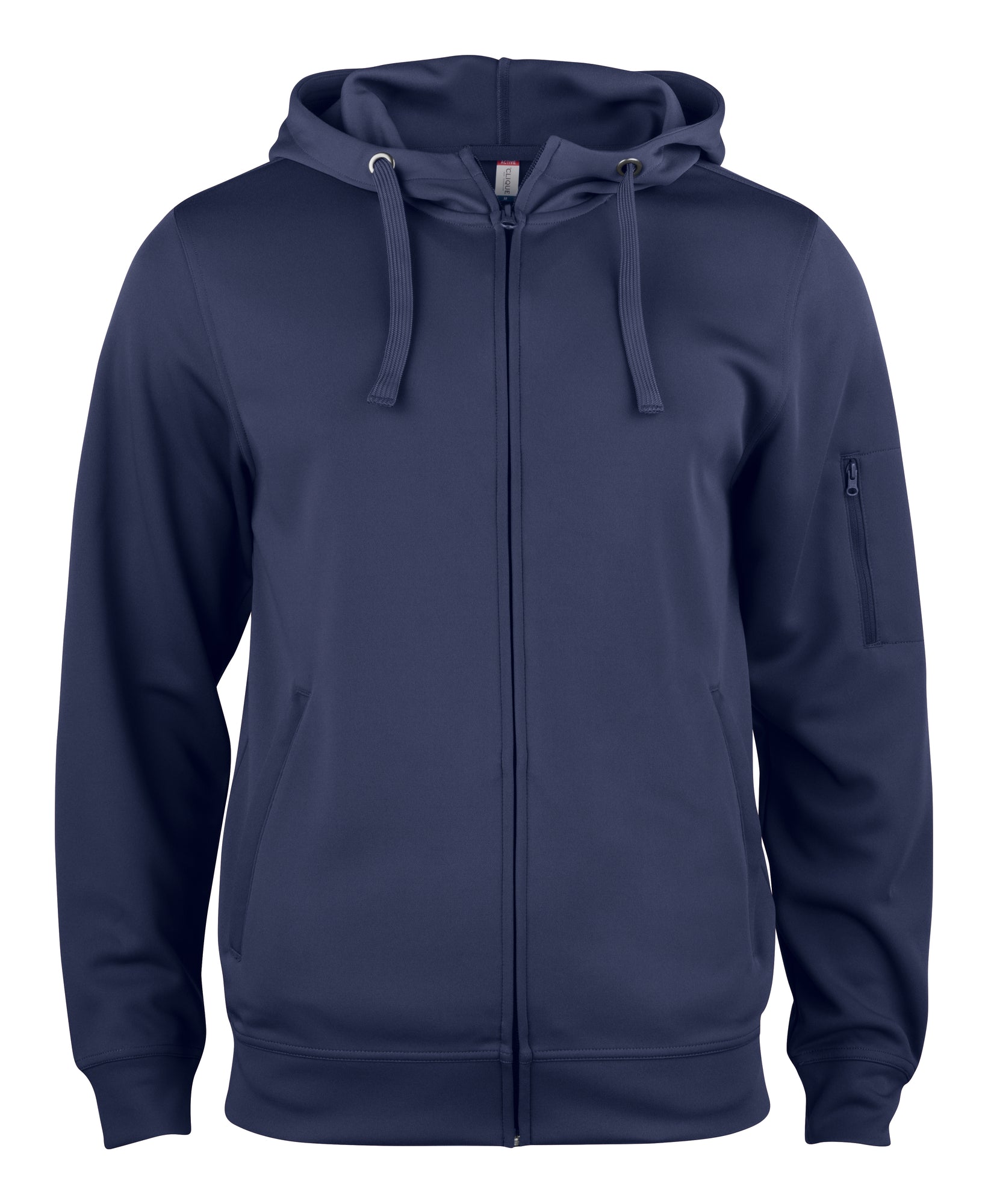 Clique Basic Active Men's Zip-Up Hoodie | Medium Weight Hooded Jacket | 5 Colours | XS-3XL - Hoodie - Logo Free Clothing