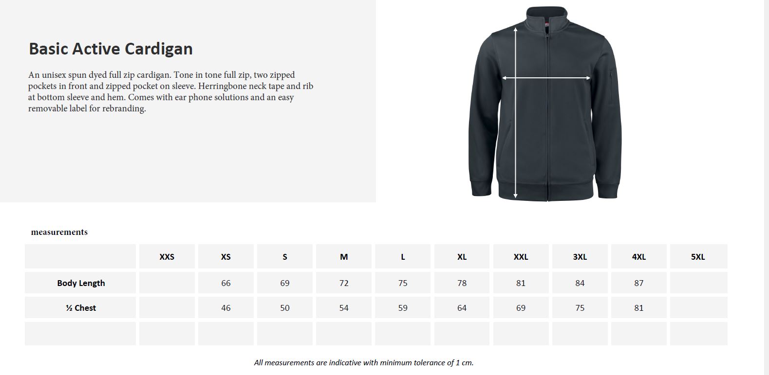 Clique Basic Active Zip Sweatshirt | Unisex Activewear | Spun Dyed | 5 Colours | XS-4XL - Sweatshirt - Logo Free Clothing