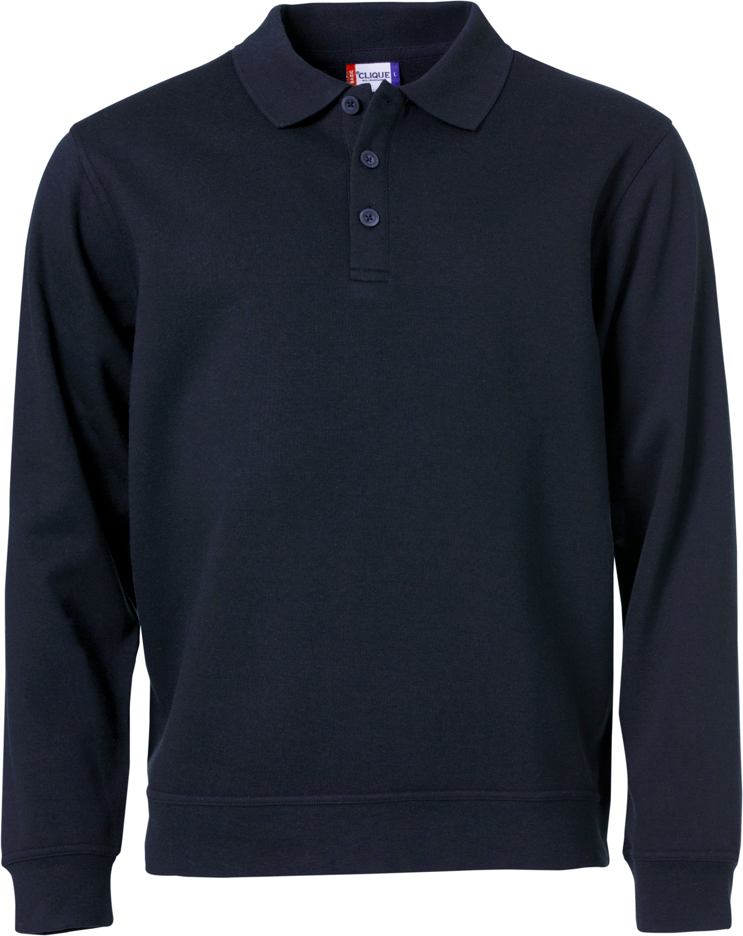 Clique Basic Polo Sweatshirt | Unisex Polo Collar Sweater | Durable | Soft | 4 Colours | XS-3XL