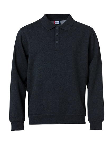 Clique Basic Polo Sweatshirt | Unisex Polo Collar Sweater | Durable | Soft | 4 Colours | XS-3XL