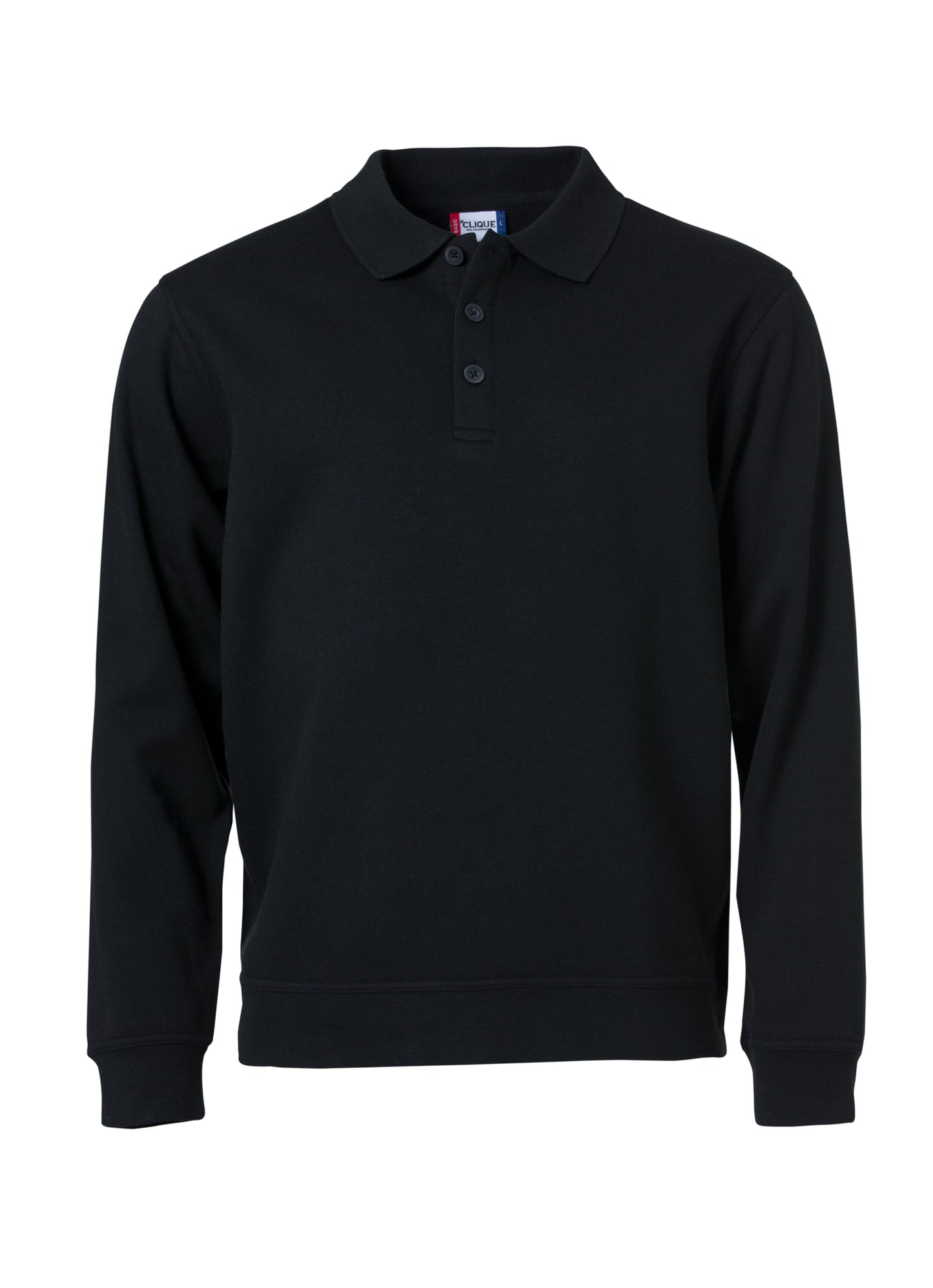 Clique Basic Polo Sweatshirt | Unisex Polo Collar Sweater | Durable | Soft | 4 Colours | XS-3XL