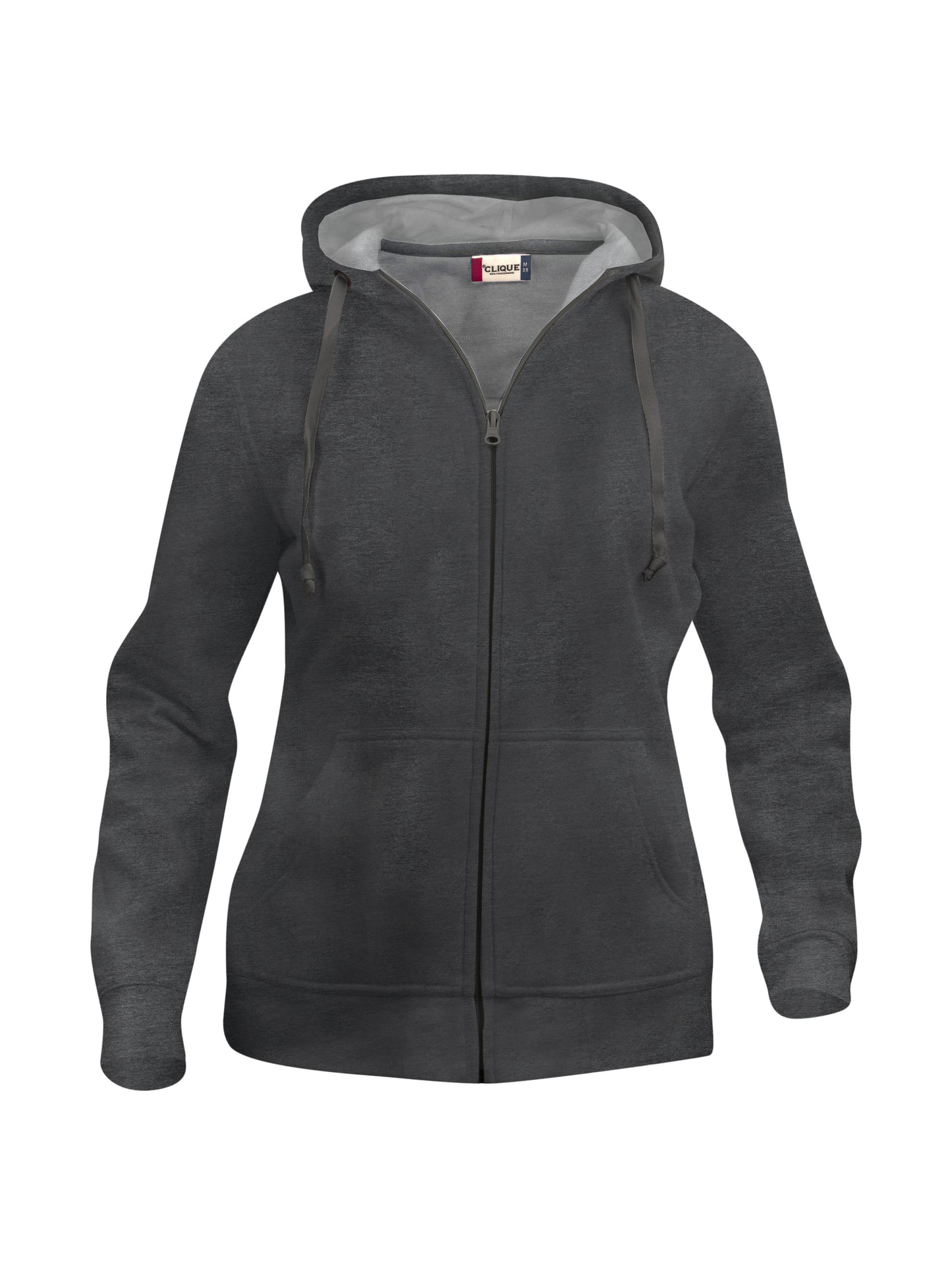 Clique Basic Zip-Up Hoodie | Ladies | Medium Weight Hooded Jacket | 9 Colours | XS-2XL