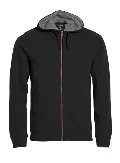 Clique Classic Men's Zip-Up Hoodie | Heavyweight Hooded Jacket | 7 Colours | XS-5XL