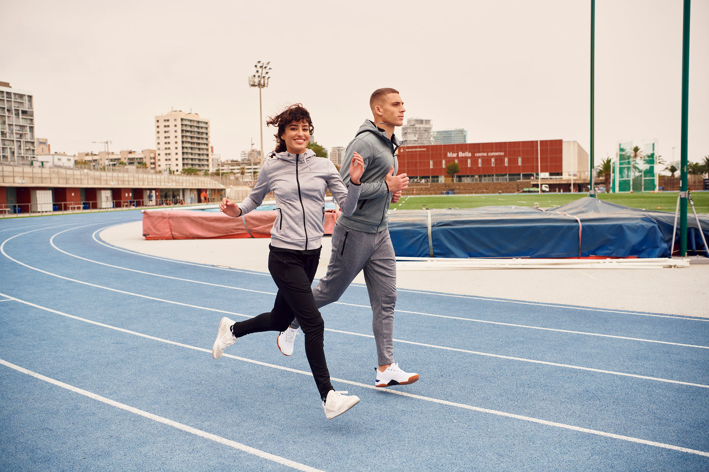 Clique Odessa Unisex Track Pants | Athletic Joggers | Zip Pockets | Grey or Black | XS-2XL