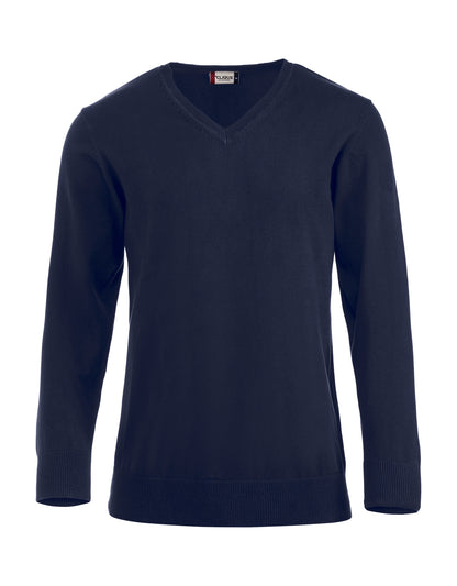 Clique Aston Men's Cotton Jumper | V-Neck Knitwear | Soft Touch | 3 Colours | S-3XL