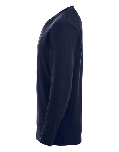 Clique Aston Men's Cotton Jumper | V-Neck Knitwear | Soft Touch | 3 Colours | S-3XL