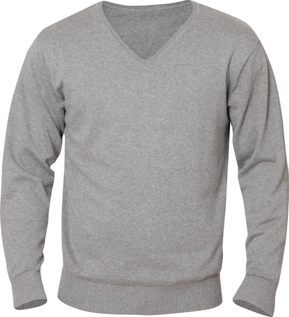 Clique Aston Men's Cotton Jumper | V-Neck Knitwear | Soft Touch | 3 Colours | S-3XL