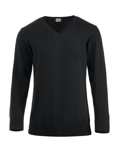 Clique Aston Men's Cotton Jumper | V-Neck Knitwear | Soft Touch | 3 Colours | S-3XL