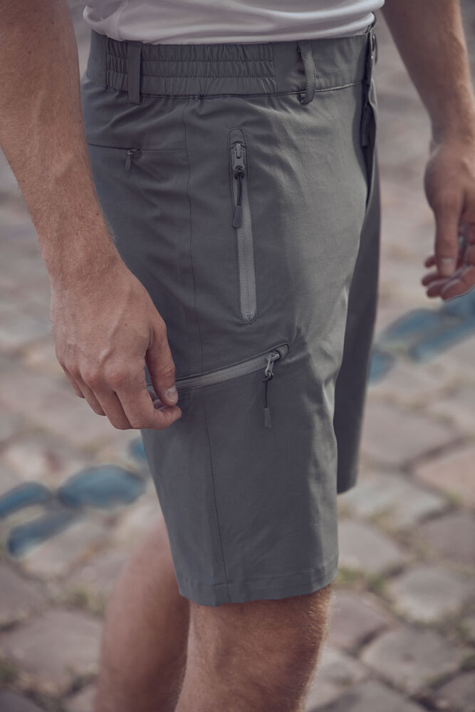 Clique Bend Shorts | Unisex Leisurewear | Stretch Fabric | Zipped Pockets | 3 Colours | XS-3XL - Shorts - Logo Free Clothing