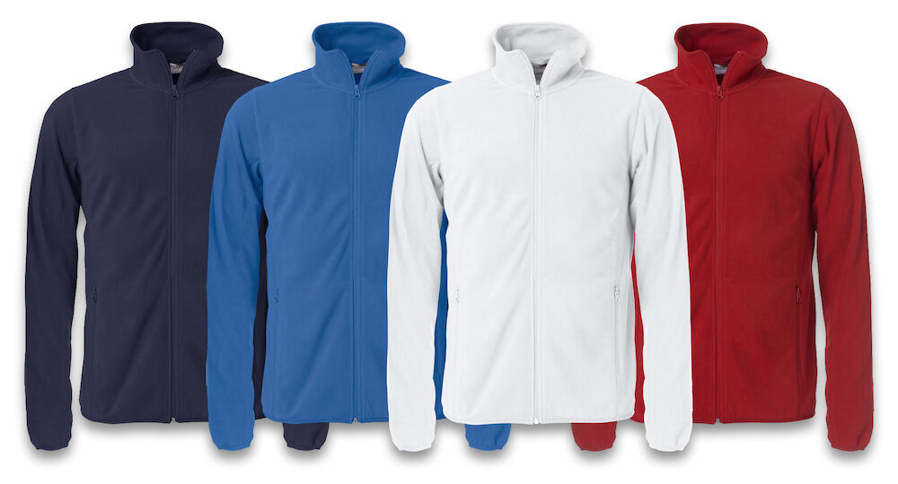Clique Basic Micro Fleece Jacket | Mens Lightweight Zipped Fleece | 4 Colours | XS-4XL - Fleece - Logo Free Clothing