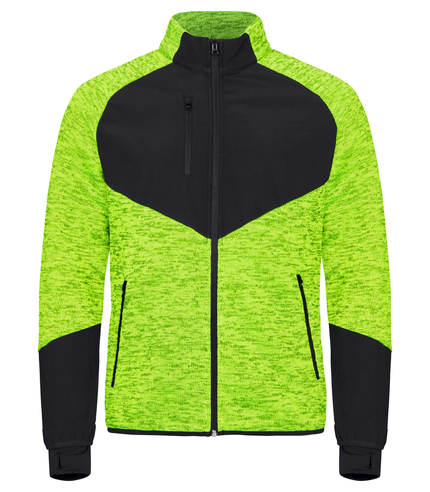 Clique Haines Fleece Jacket | Men's Hybrid Fleece | Softshell Panels | 4 Colours | XS-3XL - Fleece - Logo Free Clothing
