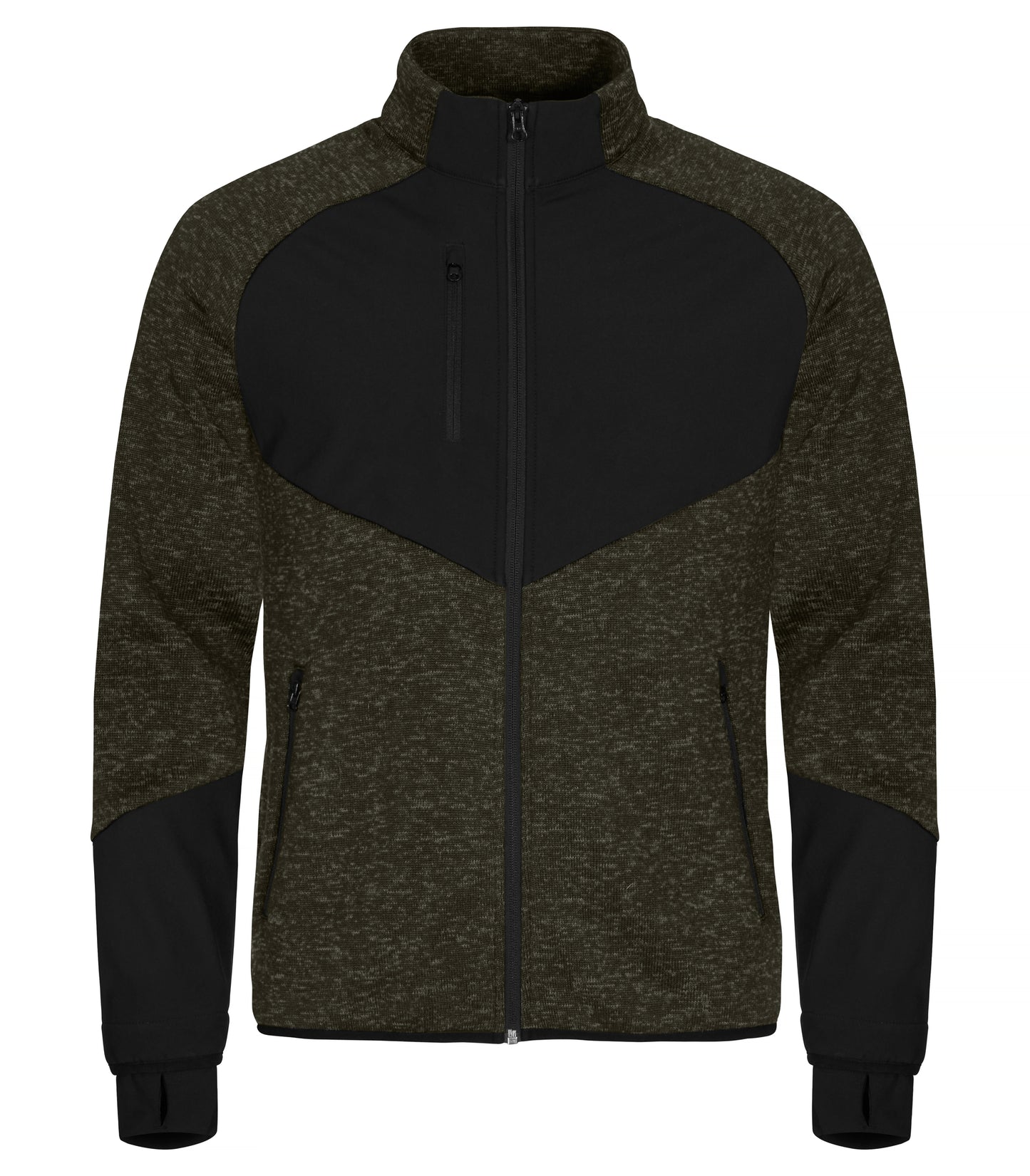Clique Haines Fleece Jacket | Men's Hybrid Fleece | Softshell Panels | 4 Colours | XS-3XL - Fleece - Logo Free Clothing