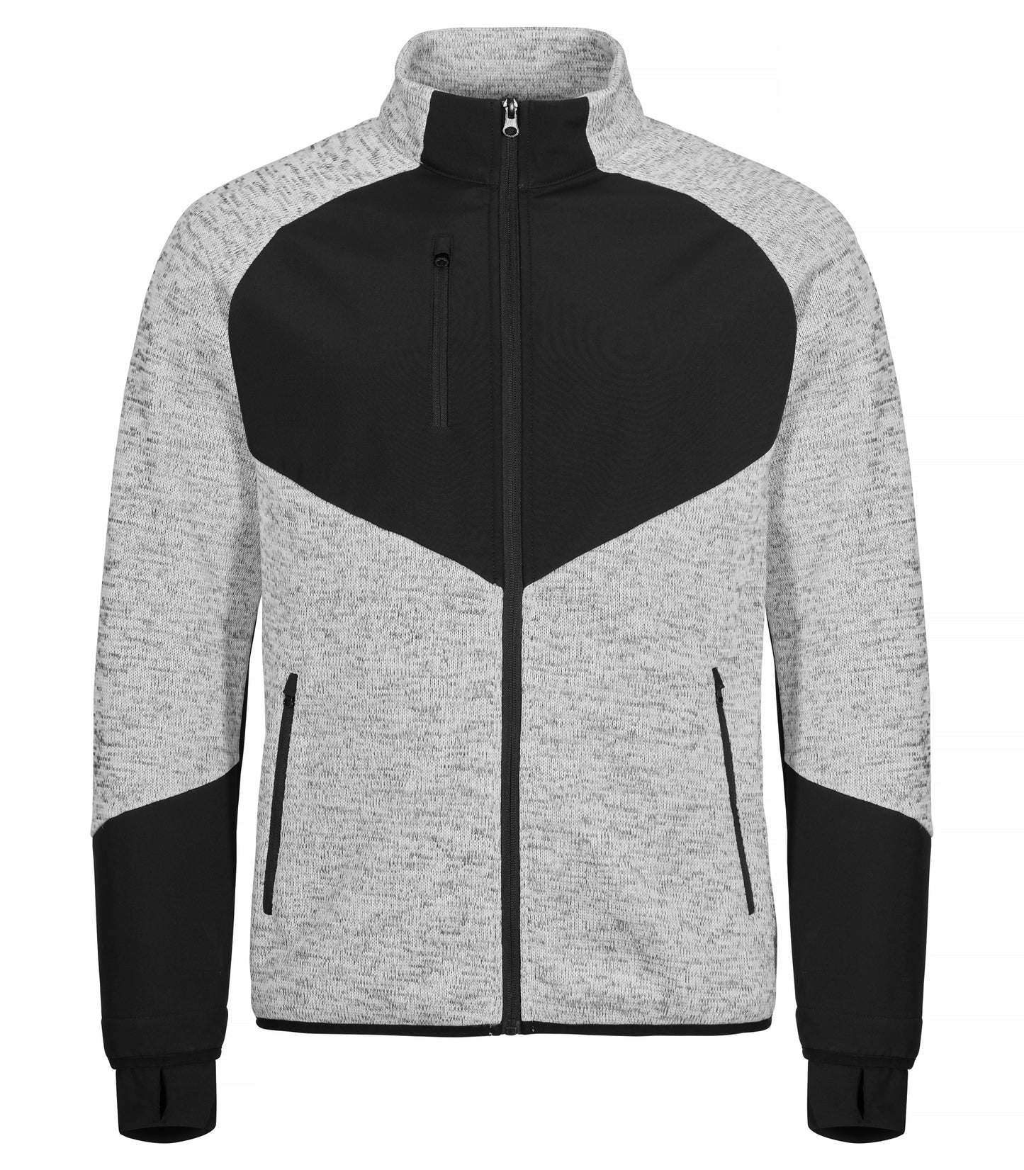 Clique Haines Fleece Jacket | Men's Hybrid Fleece | Softshell Panels | 4 Colours | XS-3XL - Fleece - Logo Free Clothing
