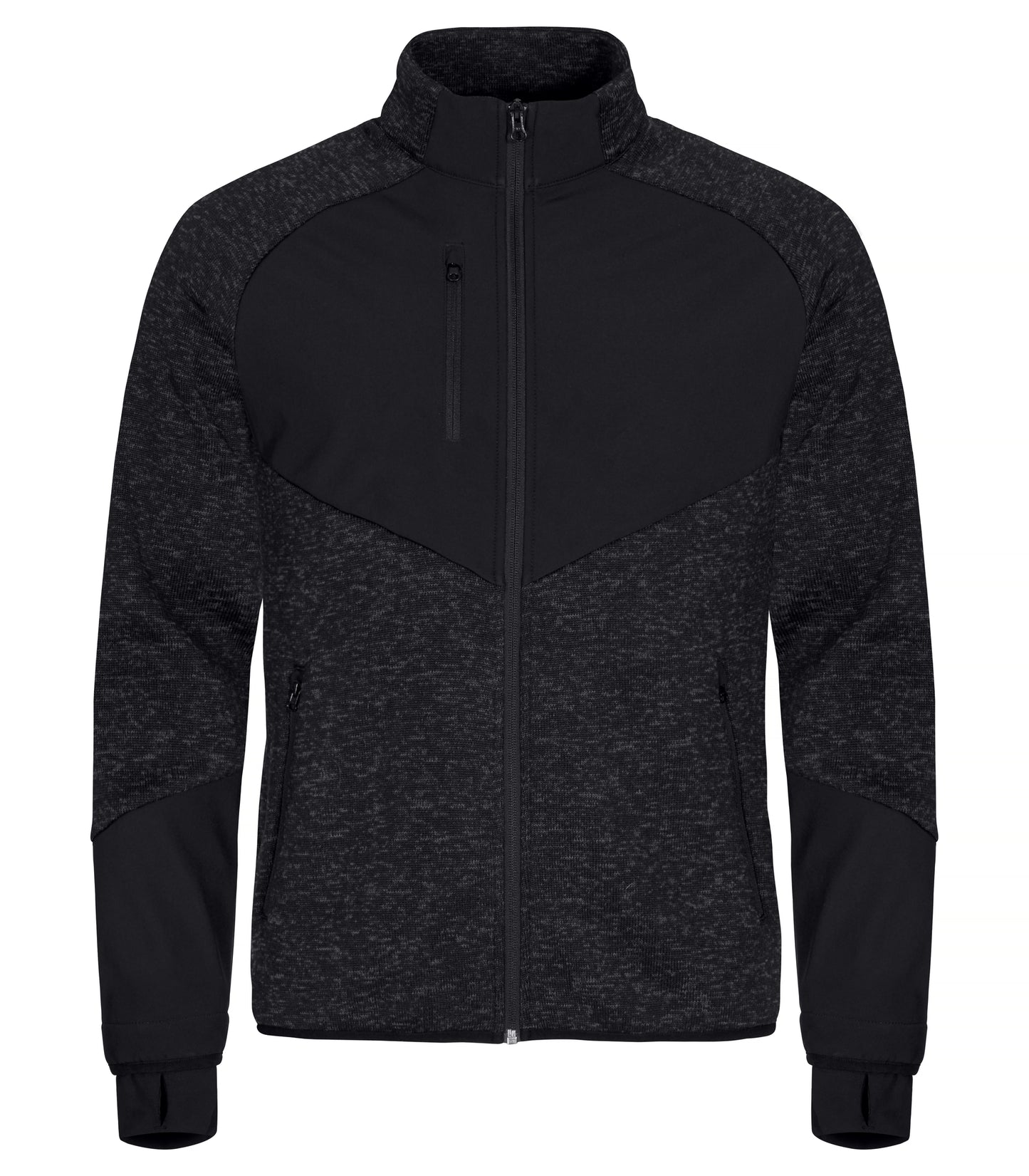 Clique Haines Fleece Jacket | Men's Hybrid Fleece | Softshell Panels | 4 Colours | XS-3XL - Fleece - Logo Free Clothing