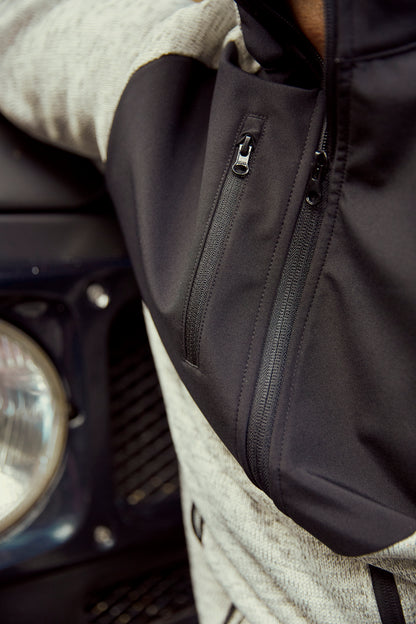 Clique Haines Fleece Jacket | Men's Hybrid Fleece | Softshell Panels | 4 Colours | XS-3XL - Fleece - Logo Free Clothing