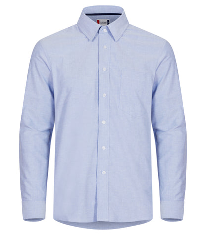 Clique Oxford Men's Shirt | Long Sleeve | Collar | Easy Care Cotton | 3 Colours | S-4XL