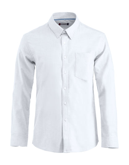 Clique Oxford Men's Shirt | Long Sleeve | Collar | Easy Care Cotton | 3 Colours | S-4XL